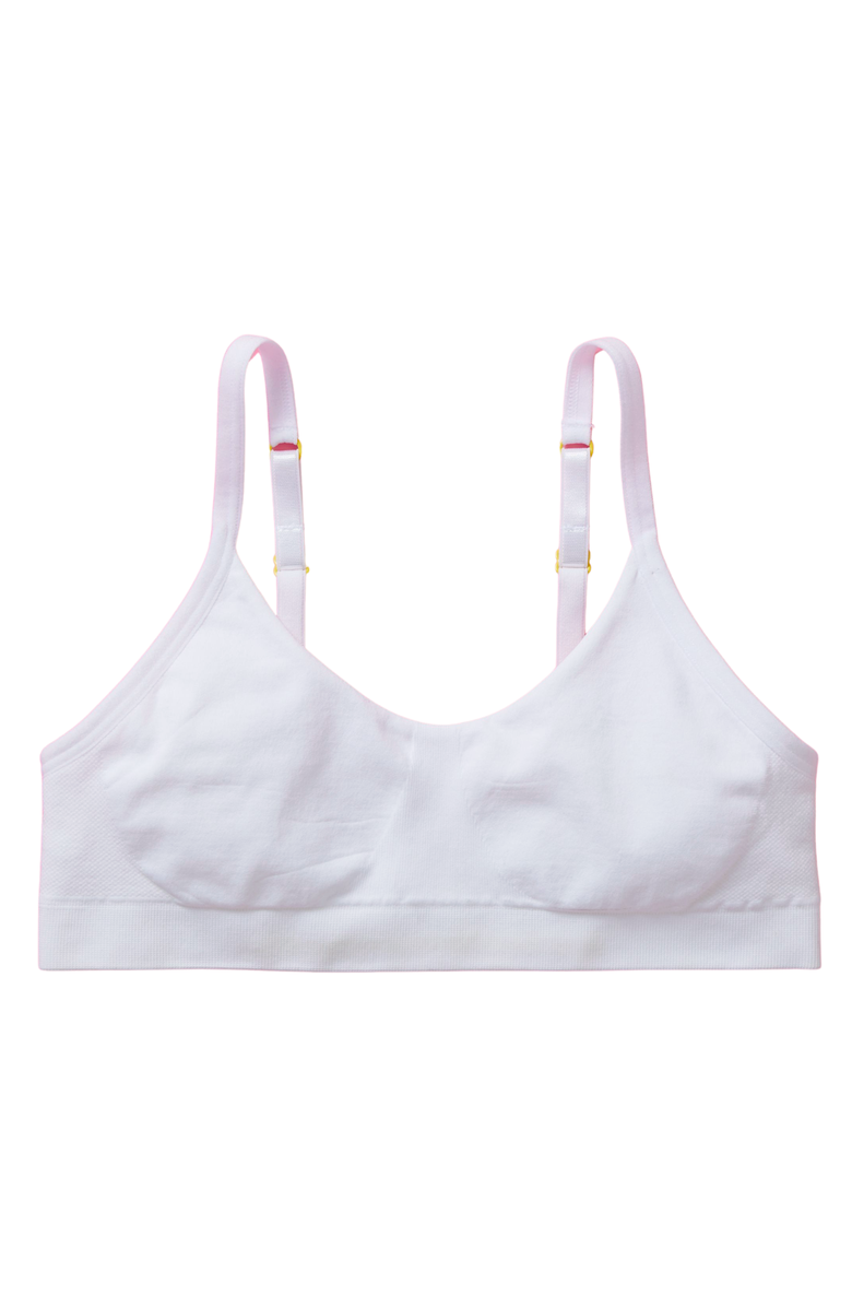 Yellowberry Tulip Seamless Bra, Alternate, color, Snowflake