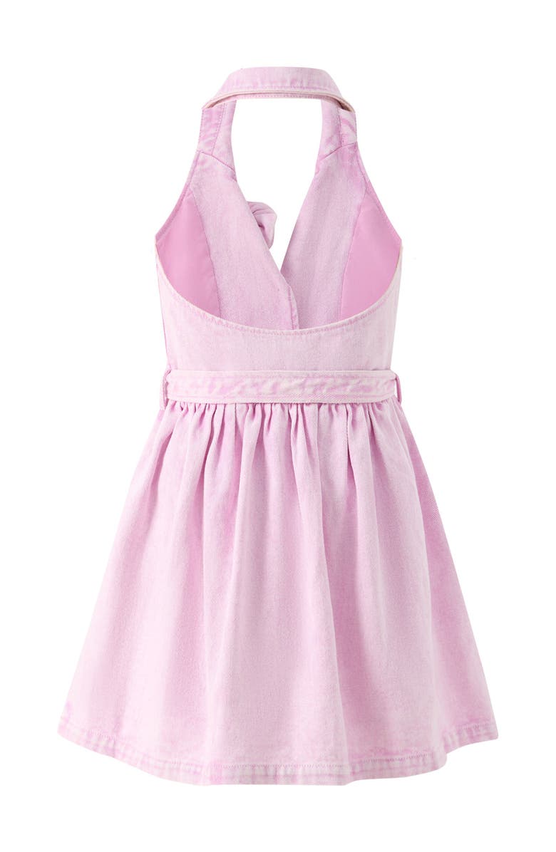 Marlo Kids Catalina Denim Mini Dress, Alternate, color, Pink