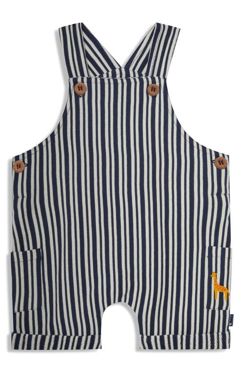 JOJO MAMAN BÉBÉ JOJO MAMAN BEBE COTTON T-SHIRT & STRIPE OVERALLS SET