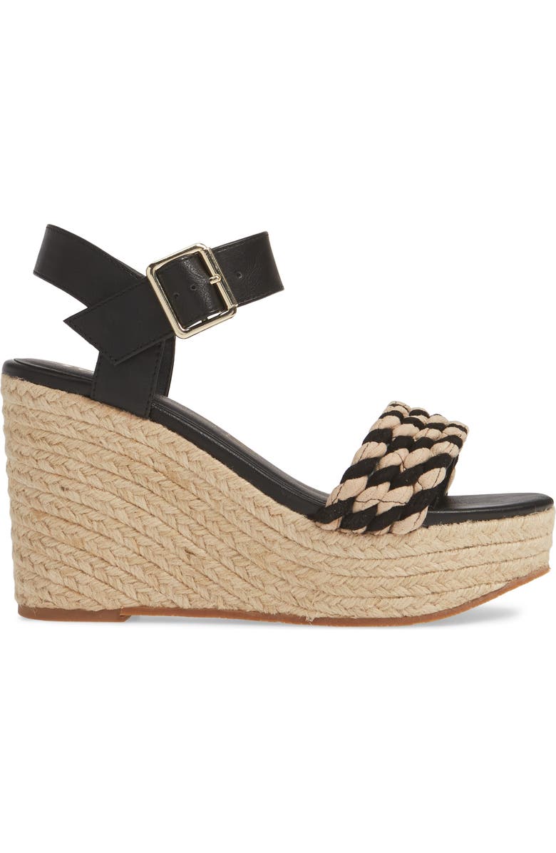 BC Footwear Dew Drops Vegan Espadrille Wedge Sandal, Alternate, color,
