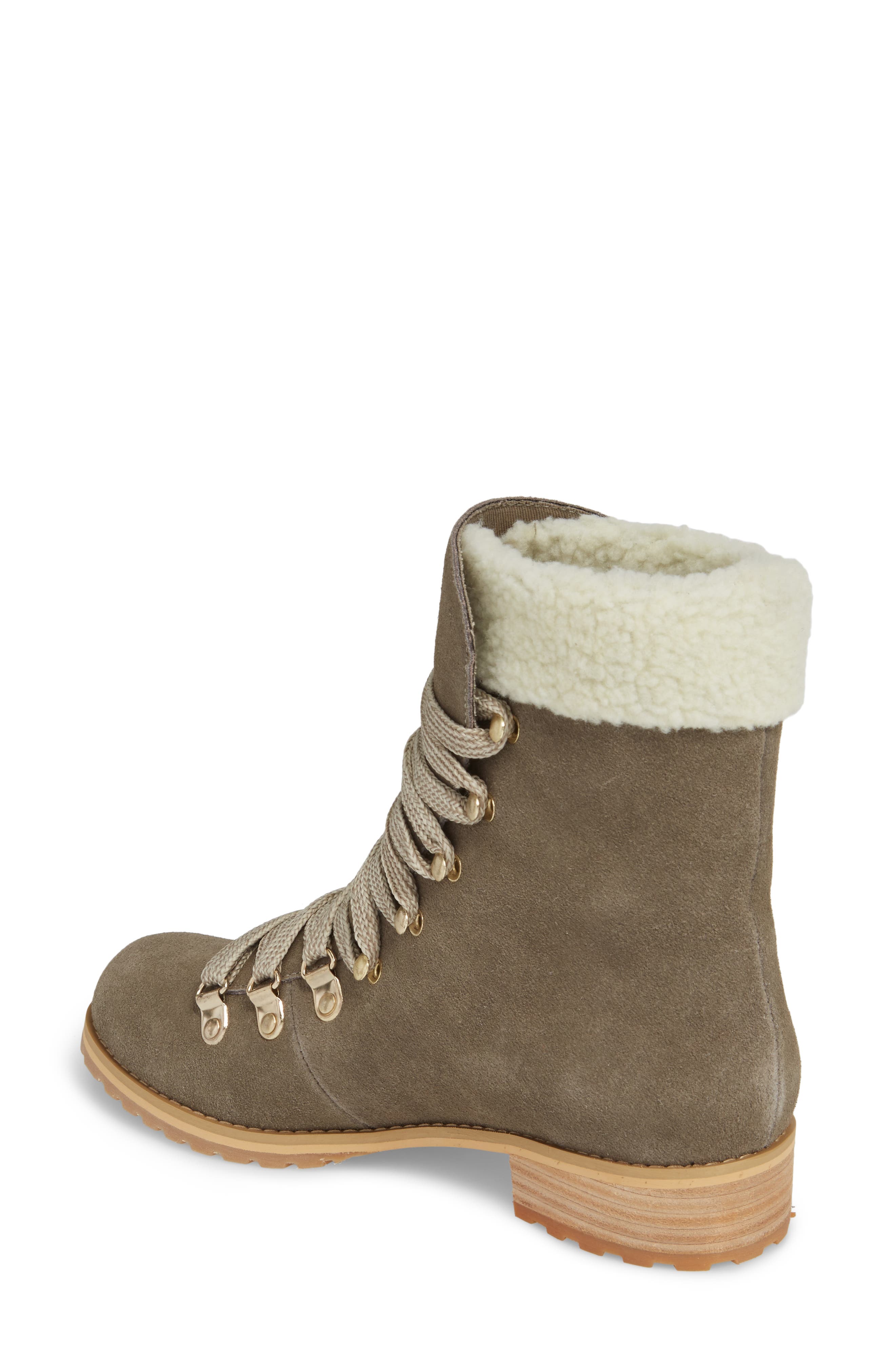 Sole Society Faux Shearling Trim Ada Boot, Alternate, color, 