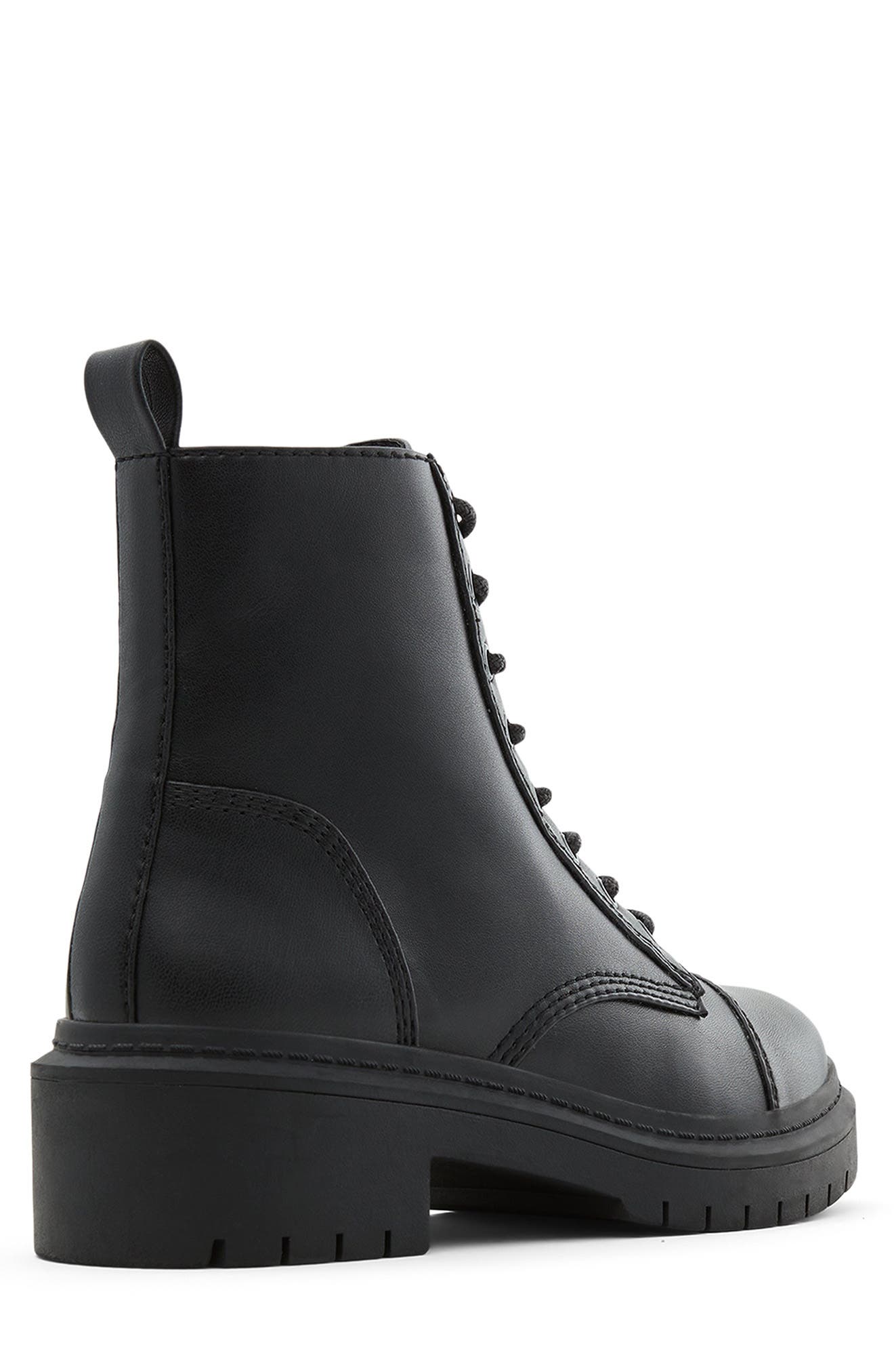 ALDO Goer Cap Toe Combat Boot, Alternate, color, Black