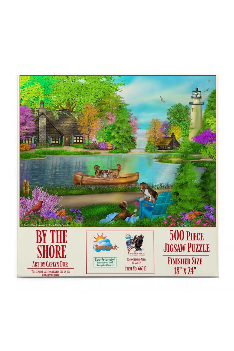 By the Shore 500 piece Jigsaw Puzzle for Adults, Alternate, color, Multicolor