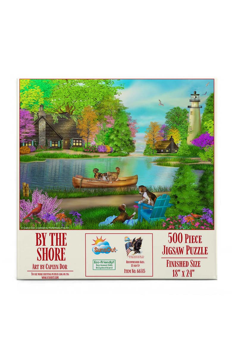 Sunsout By the Shore 500 piece Jigsaw Puzzle for Adults, Alternate, color, Multicolor