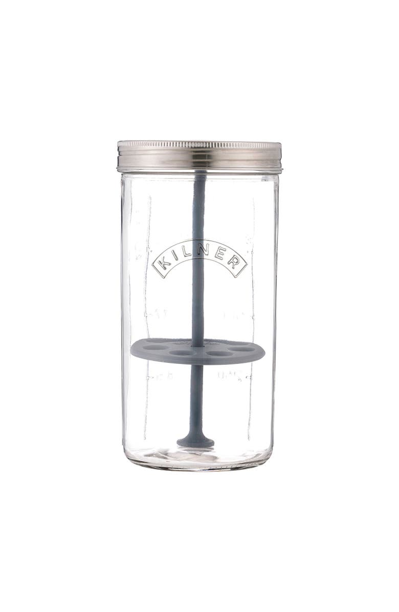 Kilner Fresh Herb Keeper, Glass Herb Storage Jar for Fridge, Main, color, Clear