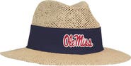 AHEAD Men's Ahead Tan Ole Miss Rebels Wellington Gambler Straw Hat