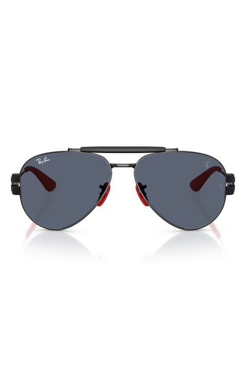 x Scuderia Ferrari 58mm Phantos Pilot Sunglasses