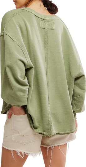 WTF Venice Oversize Cotton Blend Graphic Sweatshirt