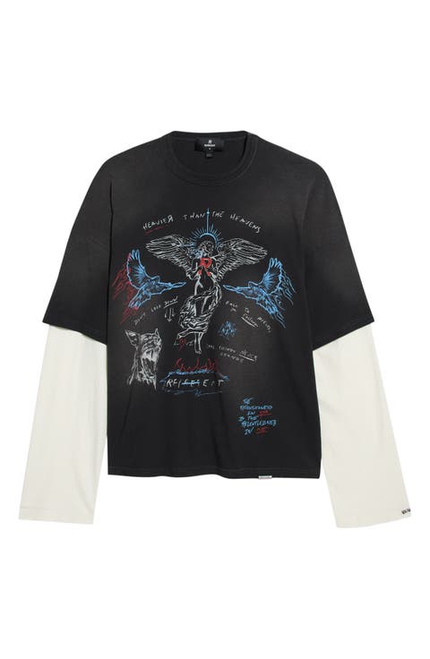 Heavier Than the Heavens Graphic Long Sleeve T-Shirt