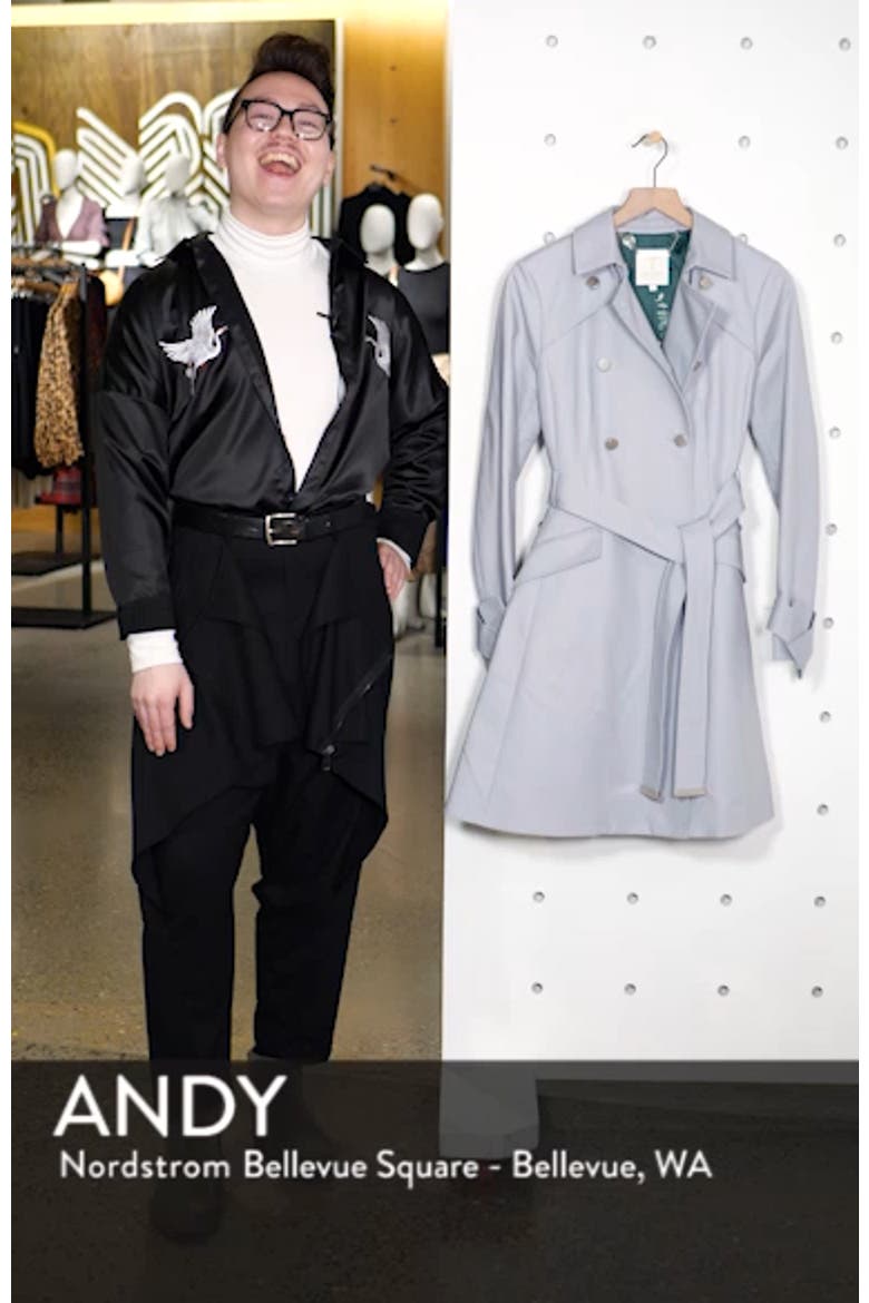 Tie Cuff Detail Trench Coat video