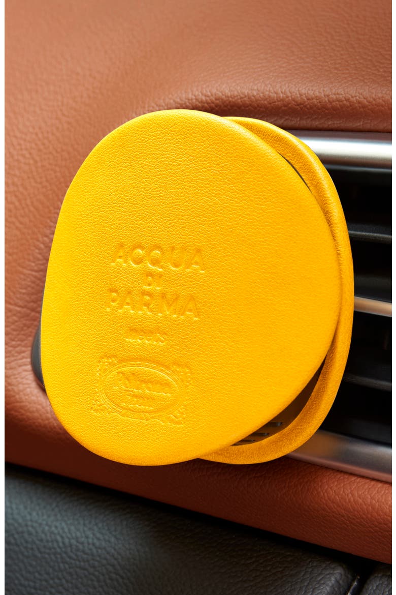 x Poltrona Frau Yellow Car Diffuser Leather Case, Alternate, color, NO COLOR
