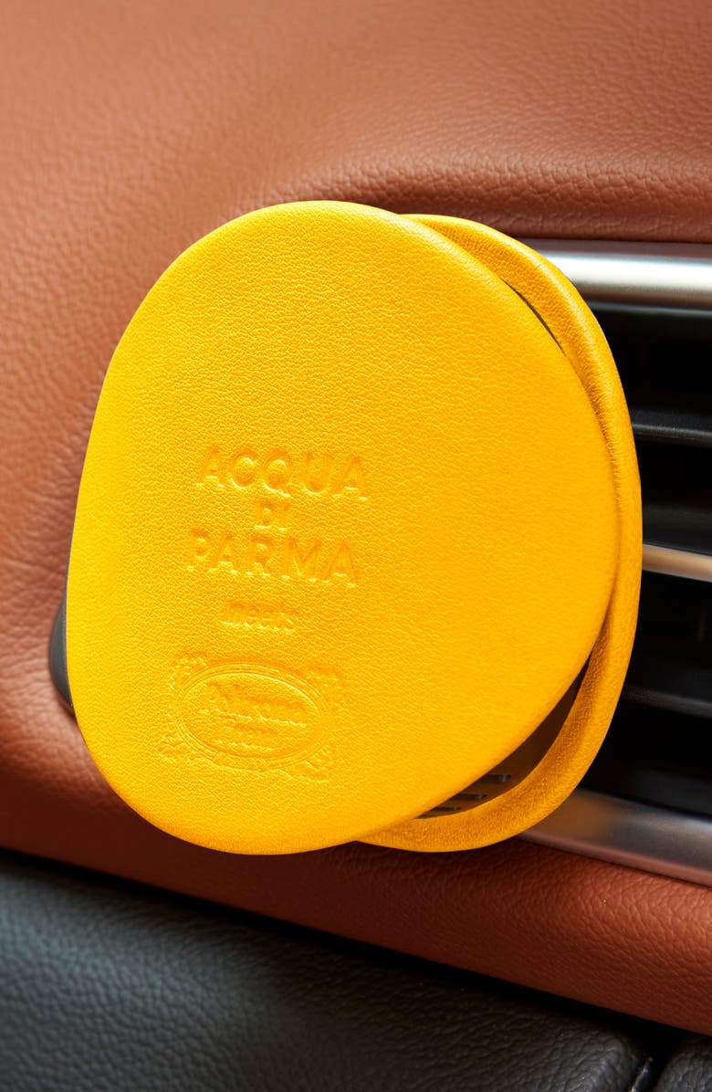 Acqua di Parma x Poltrona Frau Yellow Car Diffuser Leather Case, Alternate, color, 