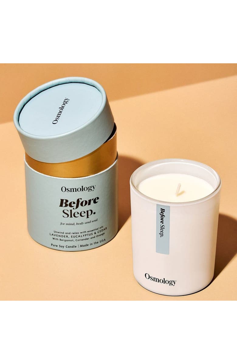 Osmology Before Sleep Scented Candle - Lavender Eucalyptus and Cedar, Alternate, color, Blue