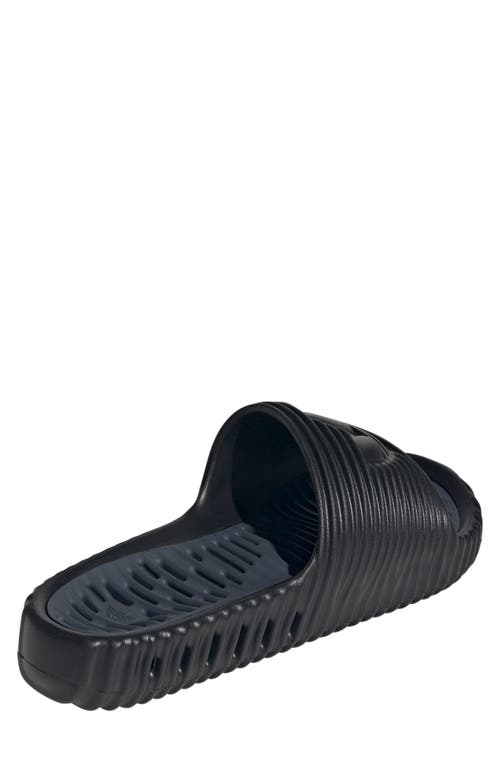 Adidas Originals Mens  Adilette 25 Slides In Black/black/grey