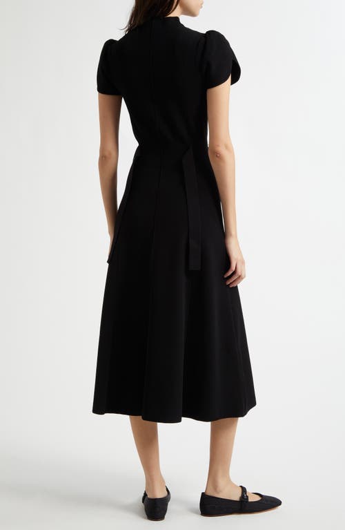 3.1 Phillip Lim Compact Rib Tulip Dress In Black
