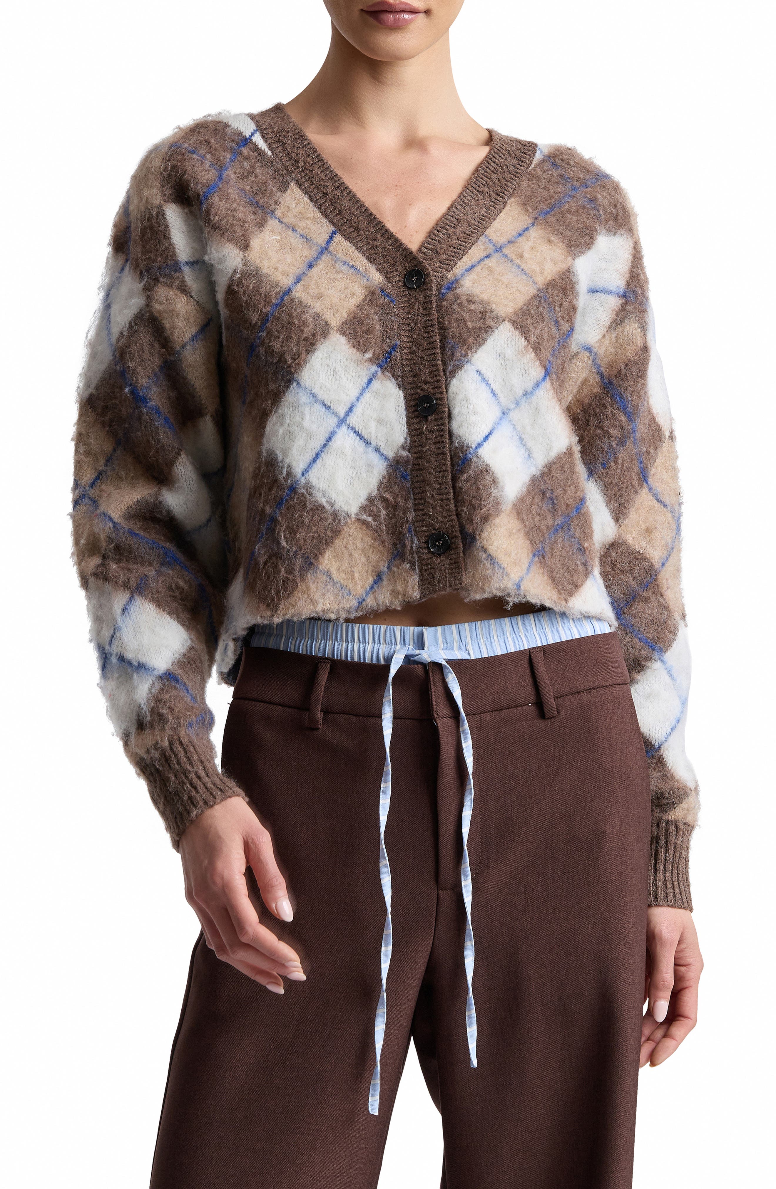 selected BROWN ARGYLE