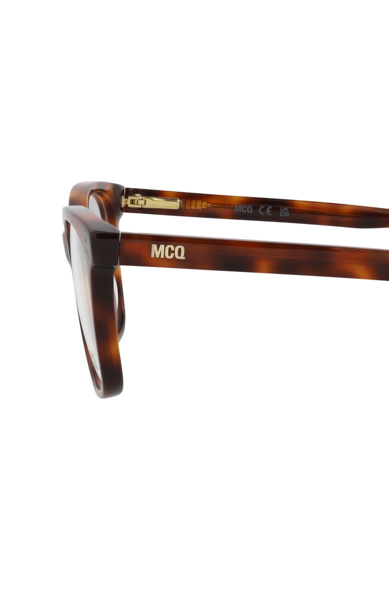McQueen 49mm Square Optical Glasses, Alternate, color, 