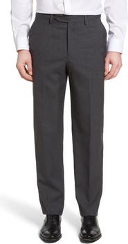 Berle Lightweight Plain Weave Flat Front Classic Fit Trousers