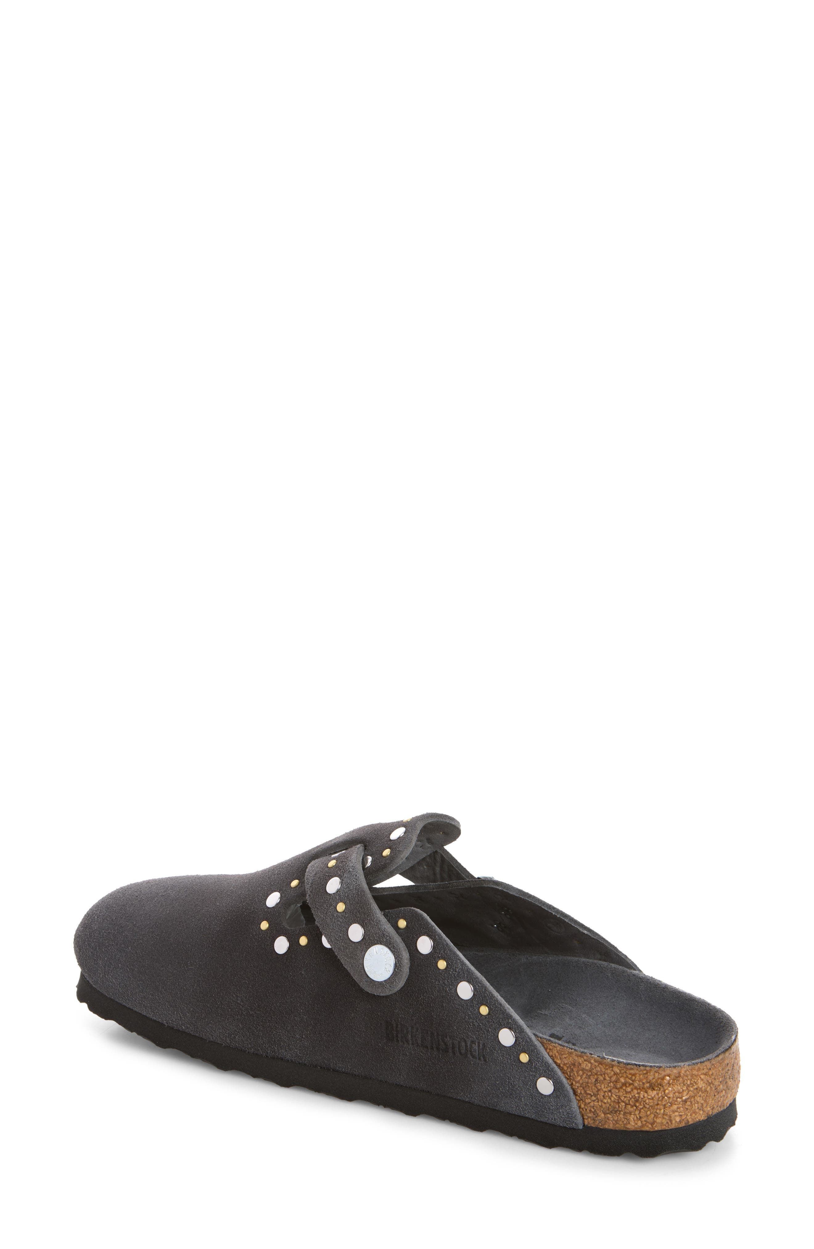 Boston Rivets Clog, Alternate, color, CHARCOAL