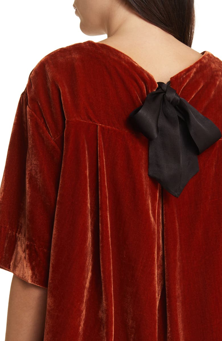 Masai Copenhagen Bibiana Velvet Top, Alternate, color, 