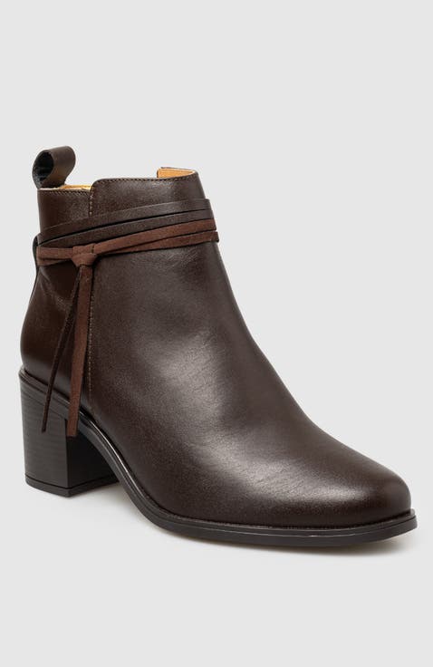 Alek Block Heel Side Up Bootie