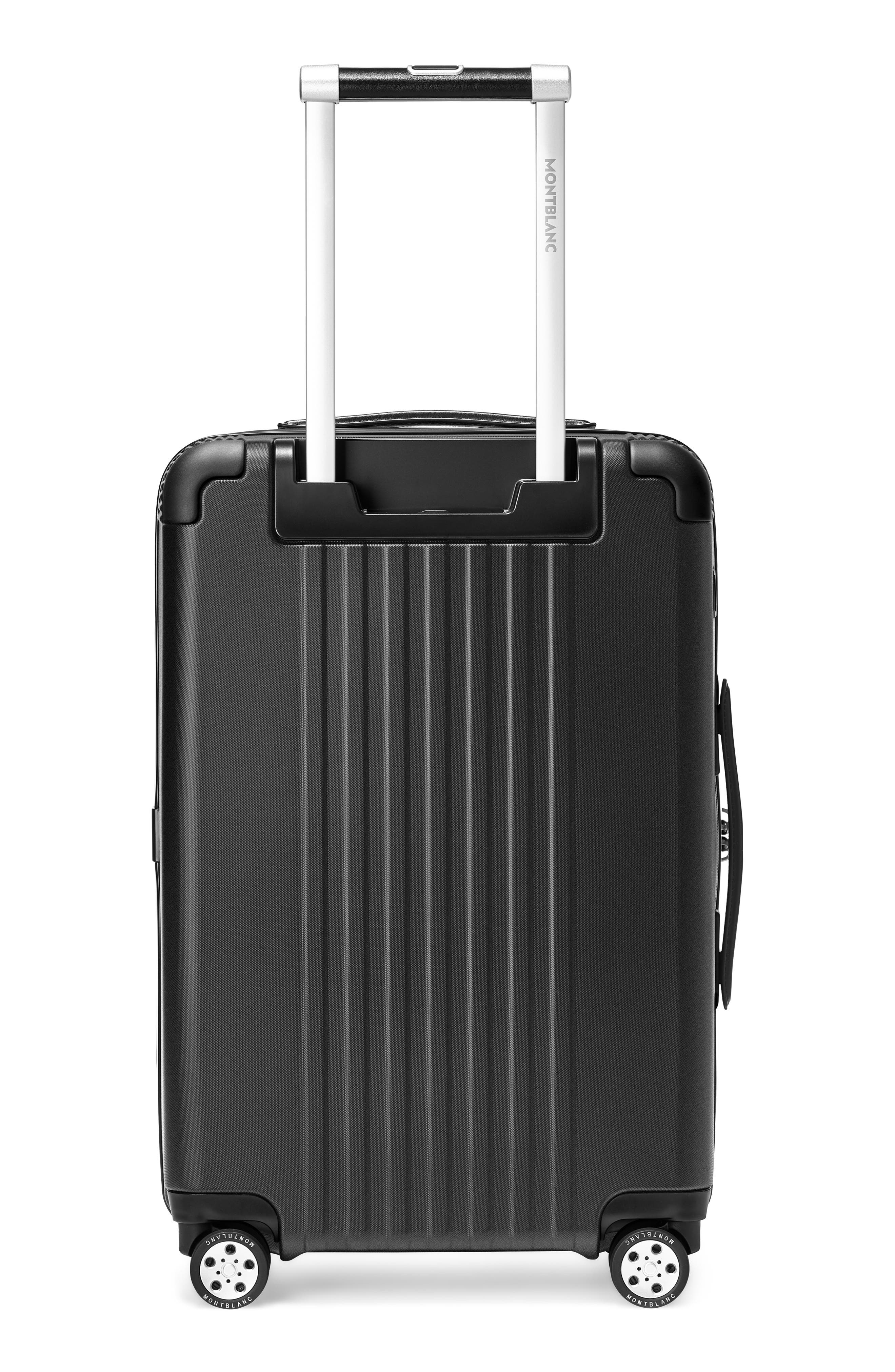 Montblanc #MY4810 Cabin Trolley Compact Carry-On Spinner Luggage, Alternate, color, Black