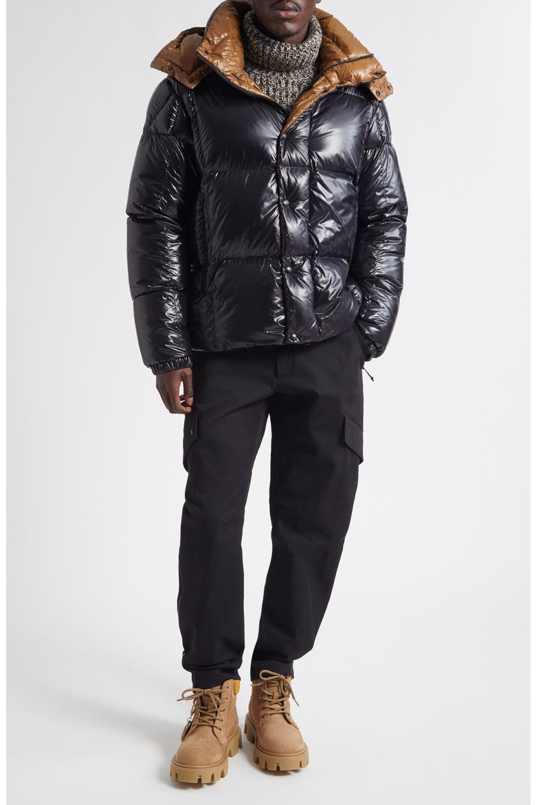 Parana Down Jacket with Removable Hood, Alternate, color, BLACK