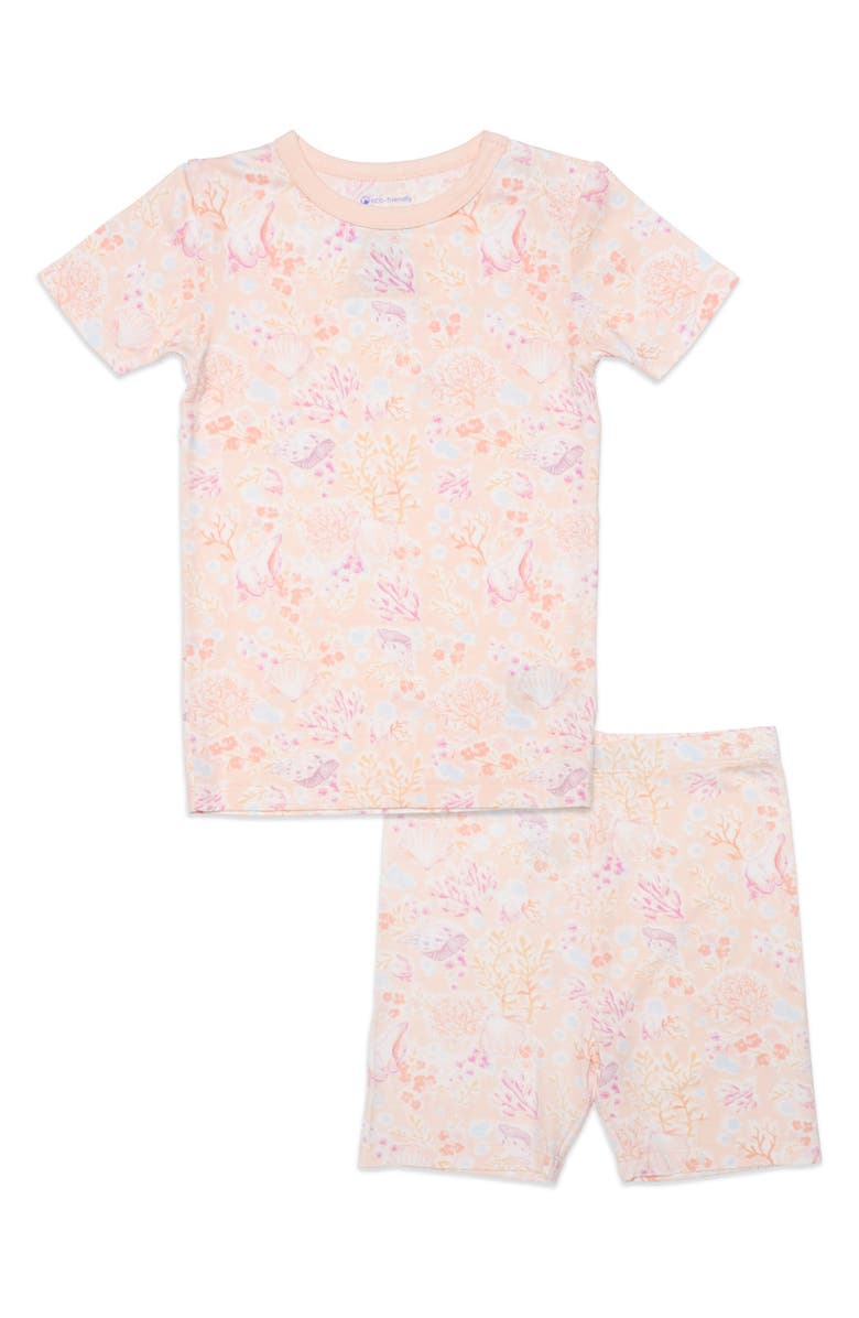 Magnetic Me Kids' Magnetic Short Two-Piece Pajamas, Main, color, Pink