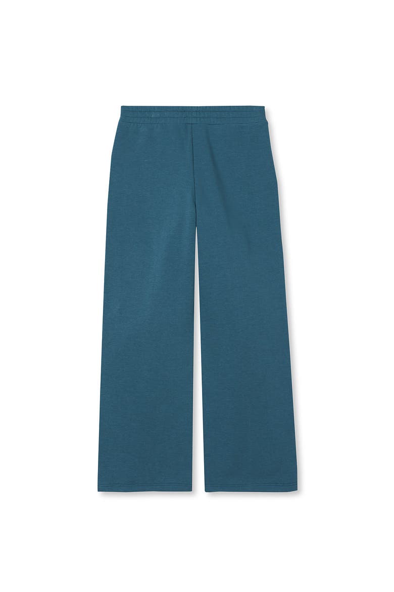 Girls Fleece Wide Leg Pants, Alternate, color, Tourmaline