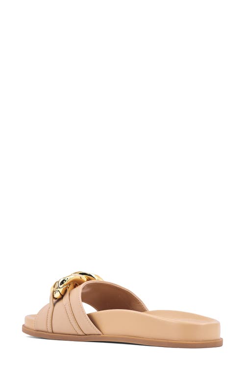 Shushop Cassie Slide Sandal In Nude