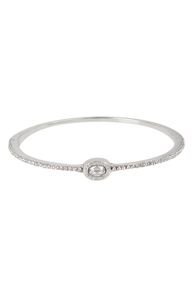 COACH Signature Logo Pavé Bangle, Main, color,