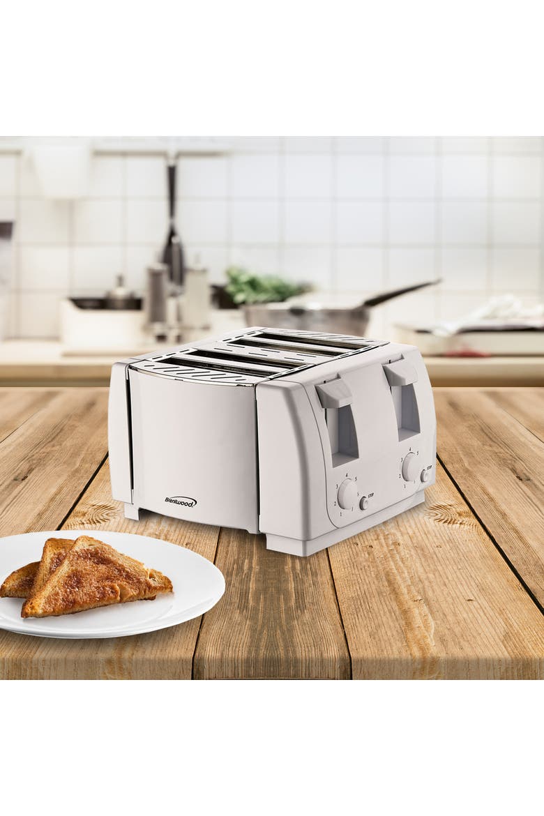 4 Slice Cool Touch Toaster, Alternate, color, White