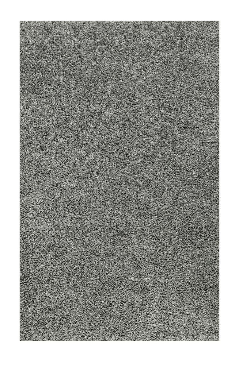 JONATHAN Y Mercer Shag Plush Area Rug, Alternate, color, Charcoal