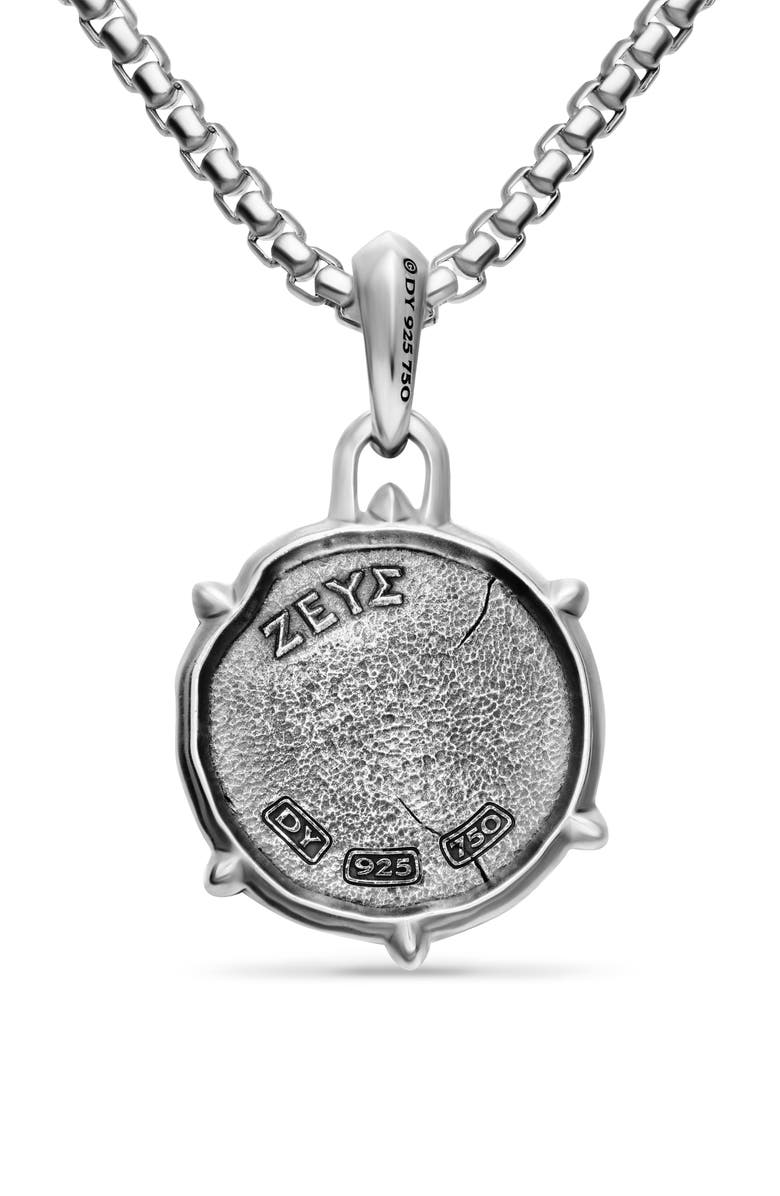 David Yurman Zeus Amulet Enhancer, Alternate, color, Silver