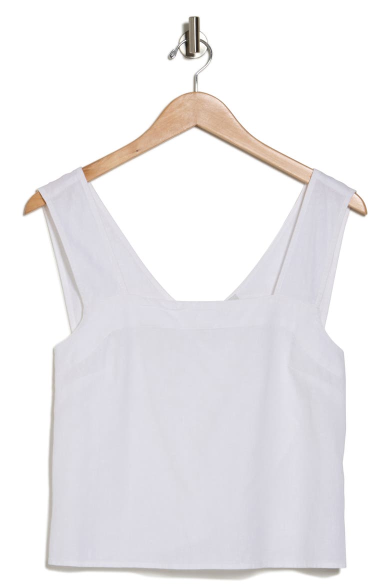 Irene Linen Blend Top, Alternate, color, EYELET WHITE