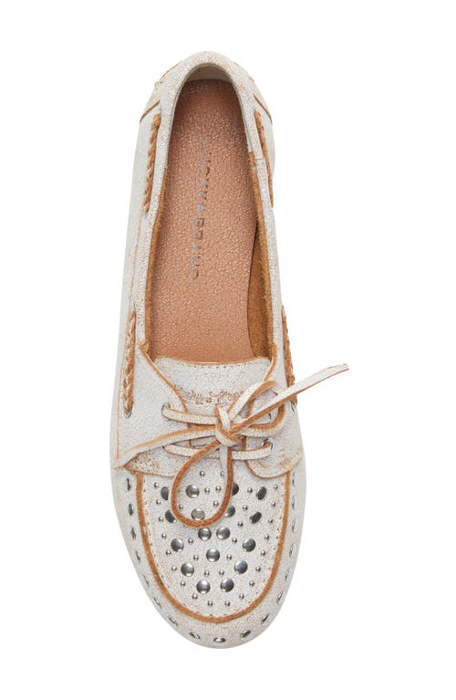Shop Lucky Brand Timini 2 Studded Loafer In White