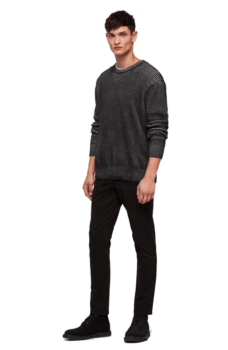 AllSaints Quarter Crewneck Sweater, Alternate, color,
