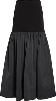 A.L.C. Cami Mixed Media Maxi Skirt