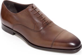 To Boot New York Men\'s Oxfords Dress Shoes 7 Italy Cap Toe Leather Classic Brown To Boot New York Italy Dress Shoes Men main image 4