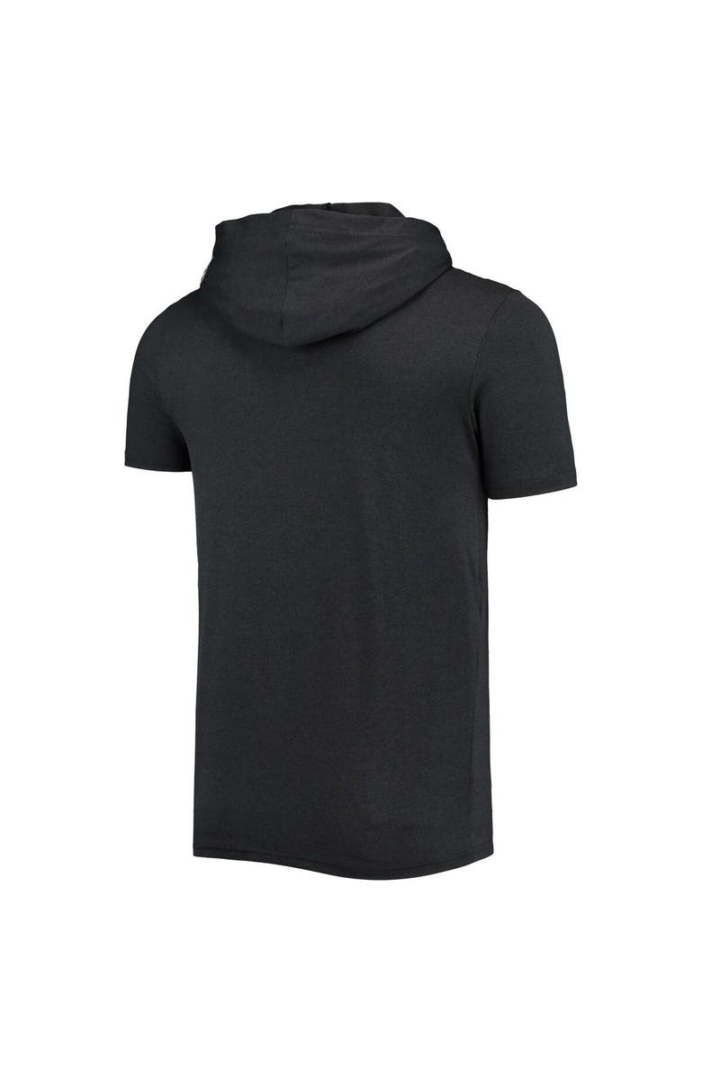 New Era Men's New Era Heathered Black Pittsburgh Steelers Team Brushed Hoodie T-Shirt, Alternate, color,