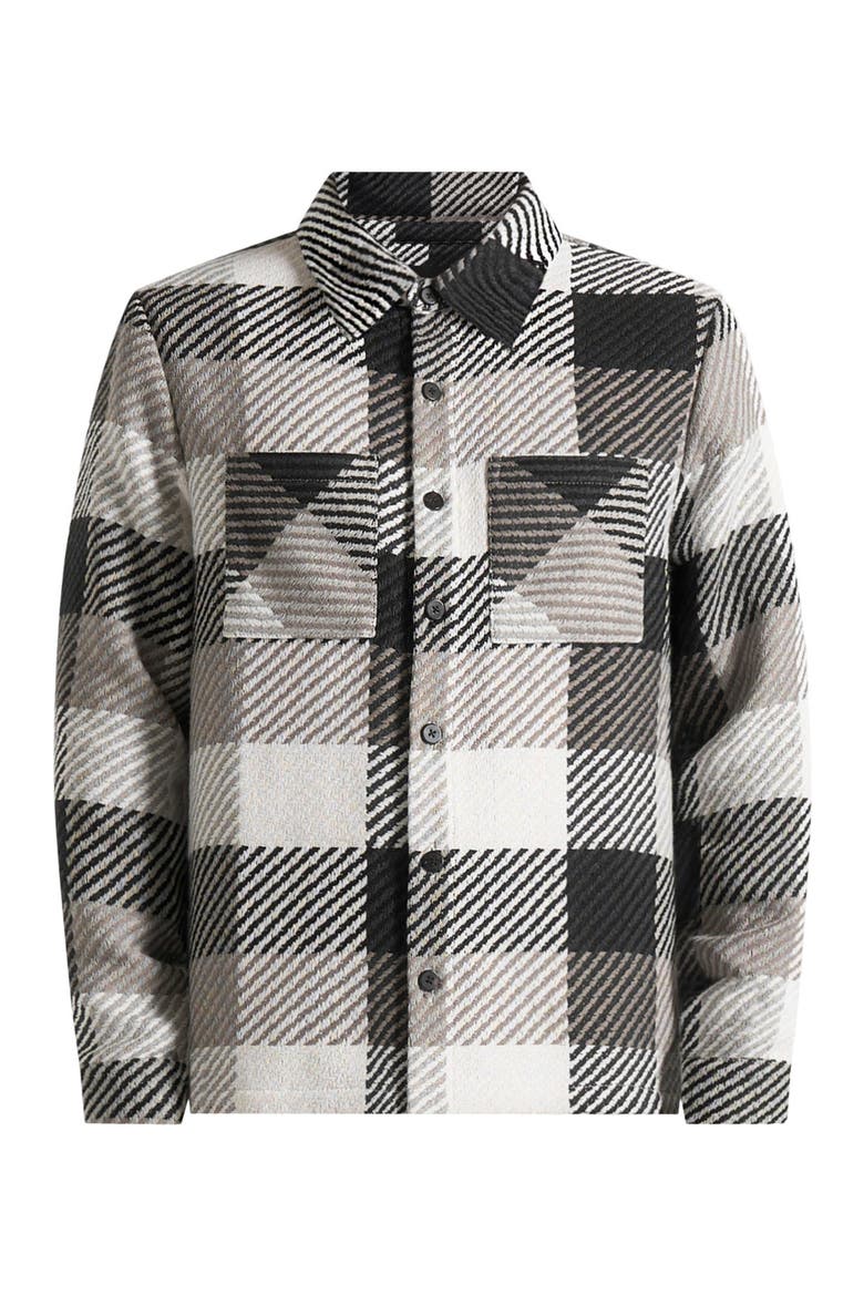 Rune Unisex Check Overshirt, Alternate, color, Black