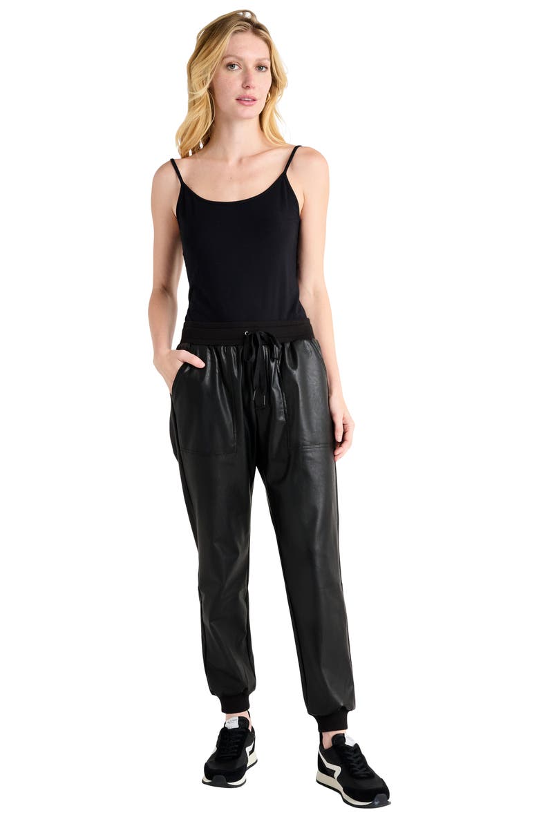 Splendid Faux Leather Joggers, Alternate, color, 