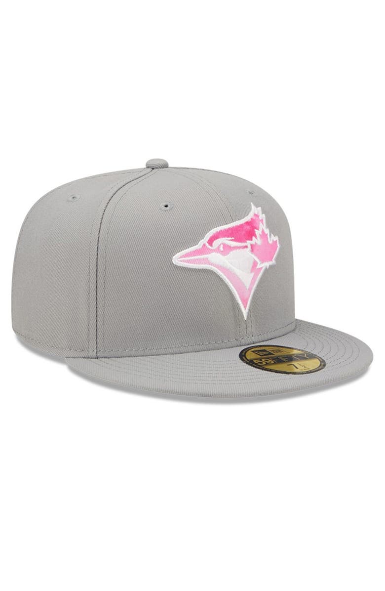 New Era Men's New Era Gray Toronto Blue Jays 2022 Mother's Day On-Field 59FIFTY Fitted Hat, Alternate, color,