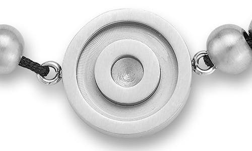 Yield Of Men Target Charm Ball Bead Slider Bracelet In Silver
