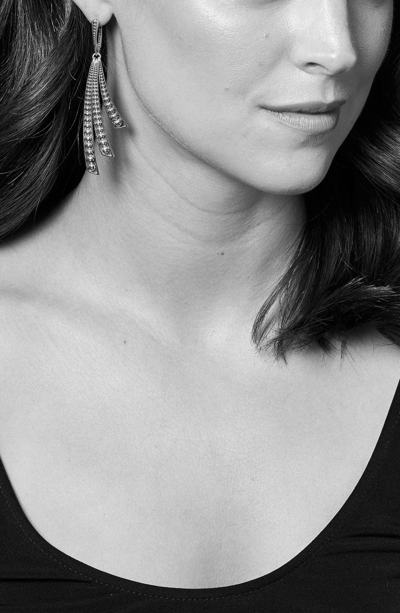 LAGOS Signature Caviar Triple Linear Curve Drop Earrings, Alternate, color,