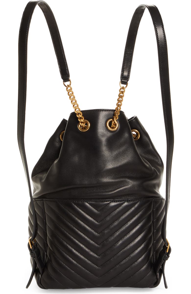 Saint Laurent Joe Monogram Matelassé Leather Backpack, Alternate, color,