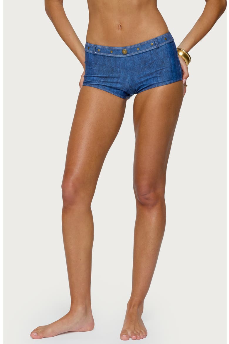 Agnes Boyshort Bikini Bottoms, Main, color, BLUE