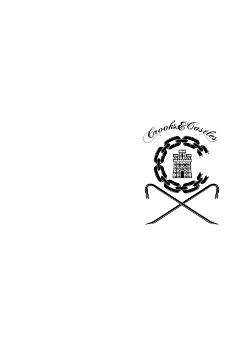 Crooks & Castles Men's Crooks & Castles Ancient Tower Badge  Graphic T-Shirt, Alternate, color, White