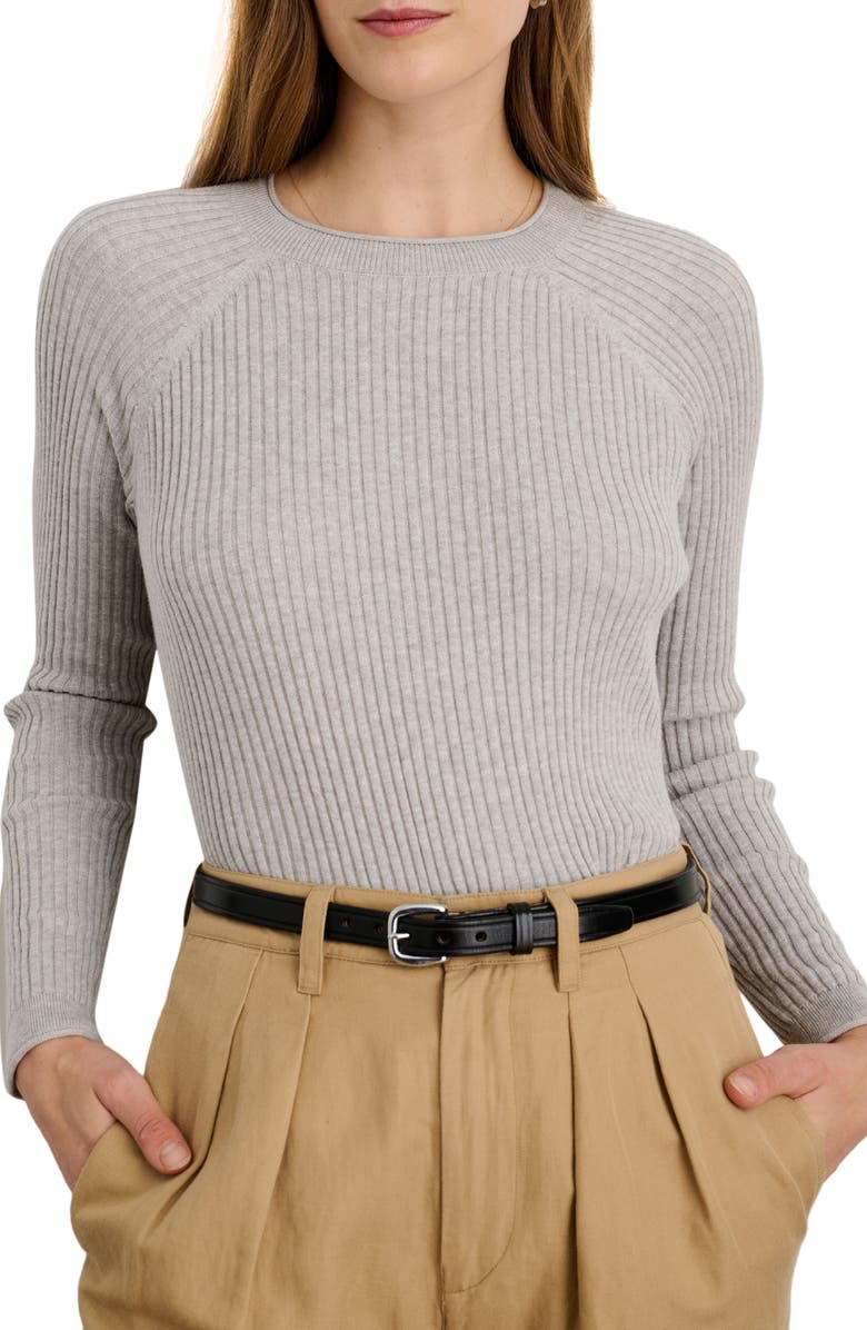 Alex Mill Josie Rib Cotton & Cashmere Sweater, Main, color,