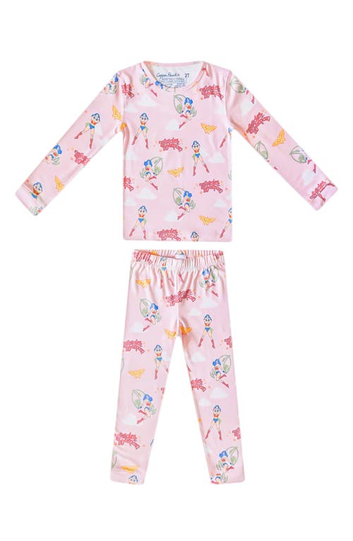 Shop Copper Pearl Wonder Woman Fitted Two-piece Pajamas